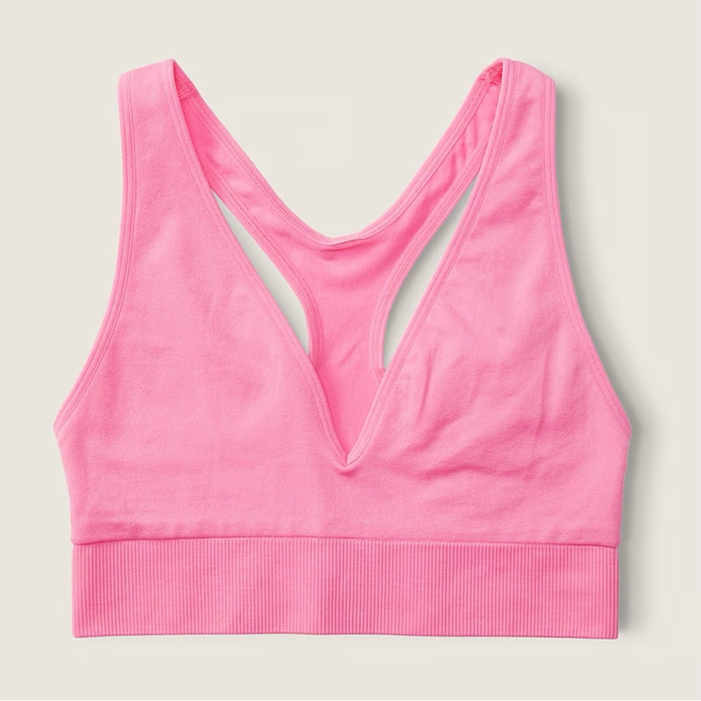 PINK Victoria's Secret Seamless Plunge Bralette - Picture 2 of 7